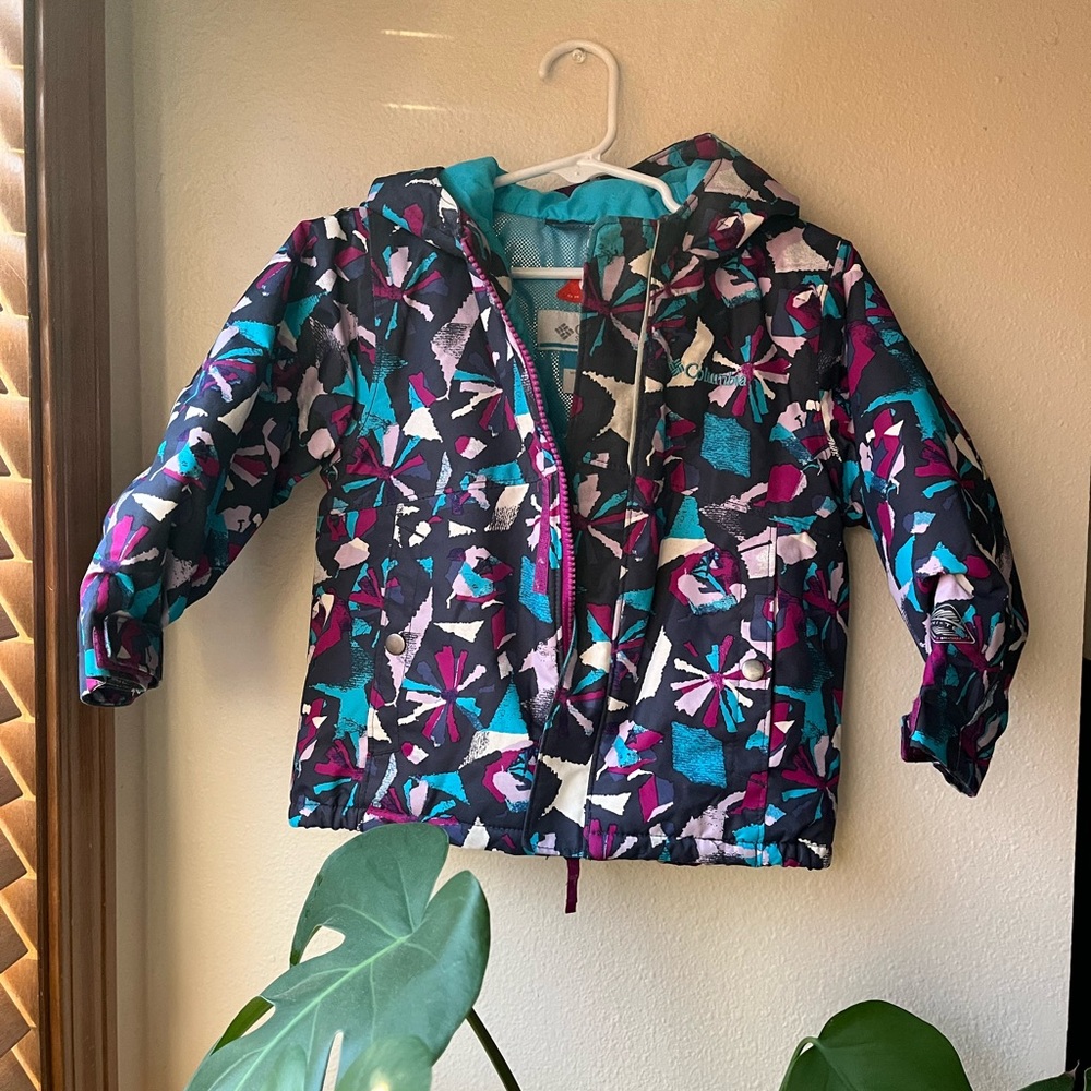 COLUMBIA WINTER JACKET purple print